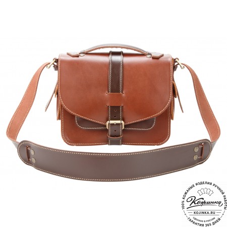 Кожаная  сумка "Виктория" (коричневая)